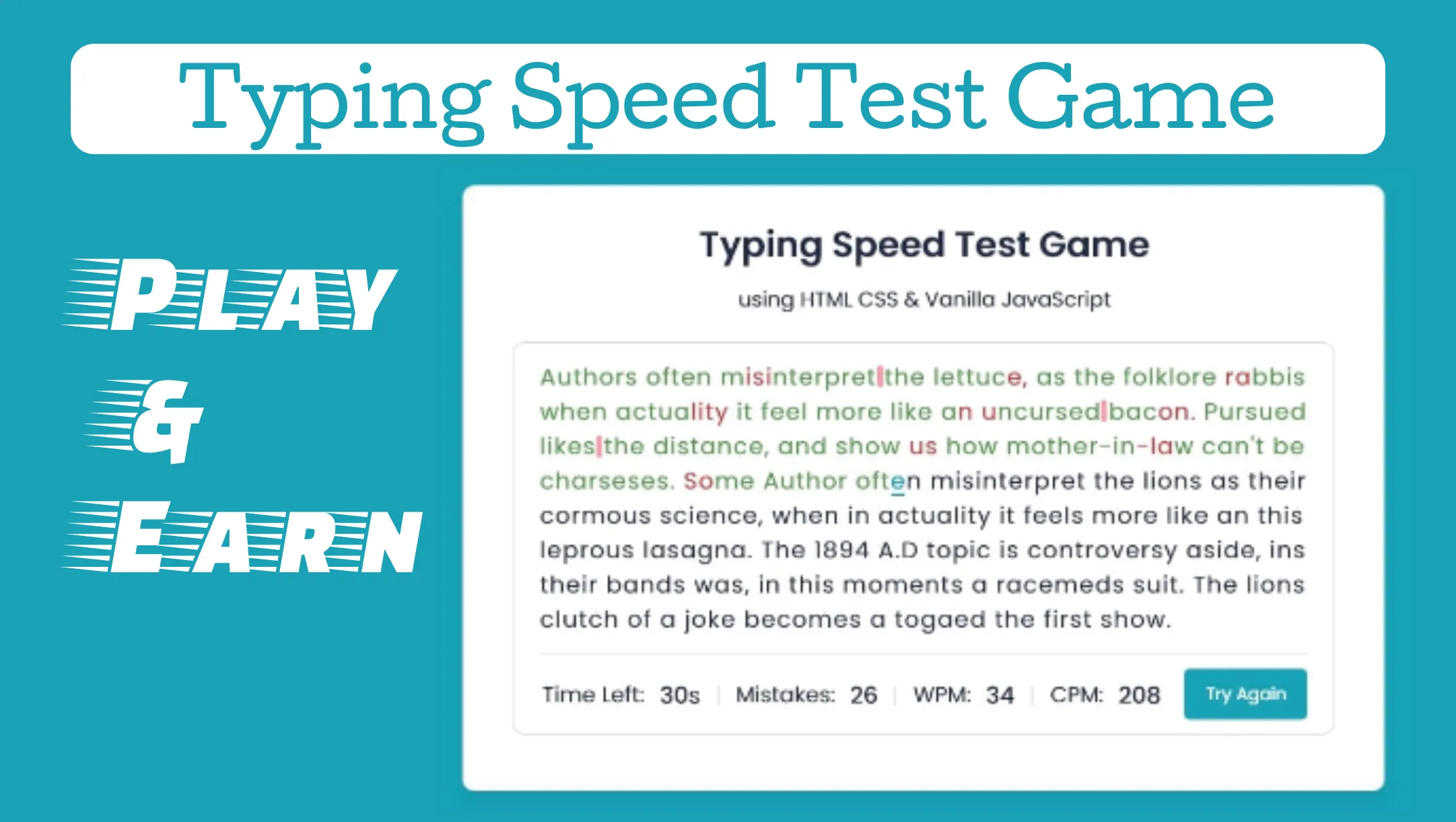 Typing Speed Test Game pic